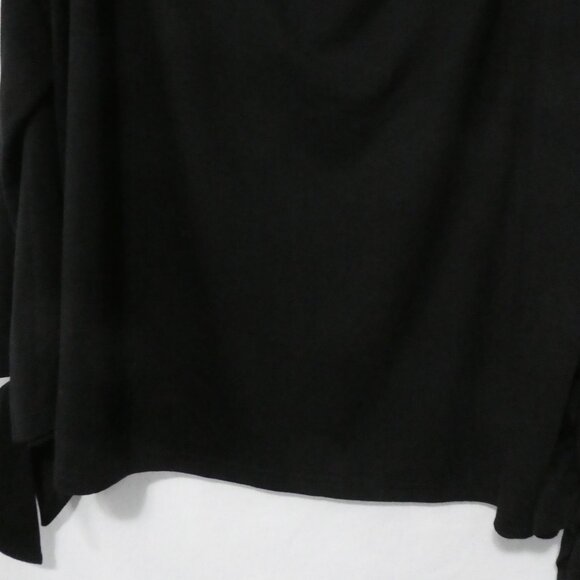 SHEIN - Curve | 1XL | Chic Black Top With Tie Sleeves - Picture 15 of 16